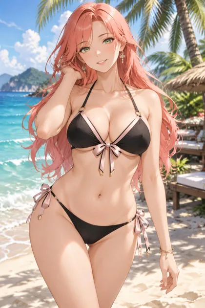 Aria at the beach